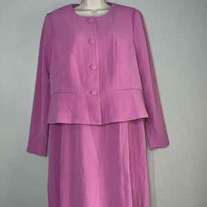 NEW Women's Plus 2-Piece Apple Seeds Cambridge Jacket Dress - Size 14